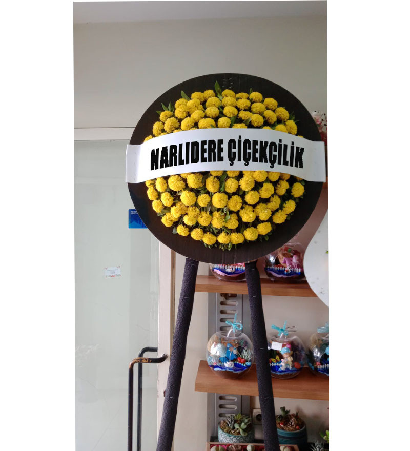 Siyah Grafonlu Çelenk