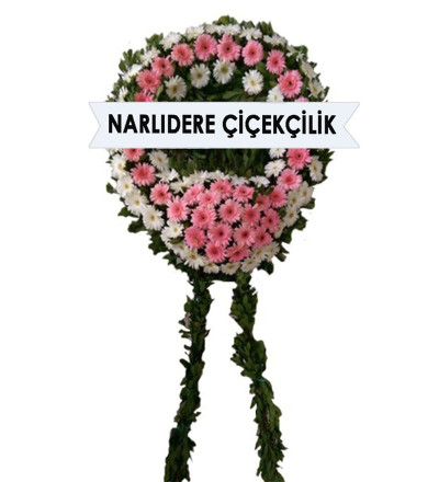 Pembe Beyaz Cezane Çelenk