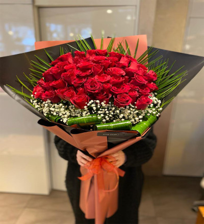 51 Adet Kırmızı Gül Buket