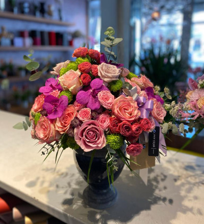 Pembe Gül Tonlarıdan Aranjman